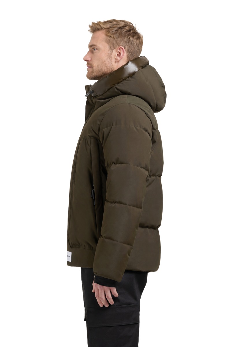 Khujo DARVIN Herren Steppjacke mit Kapuze und großen Taschen