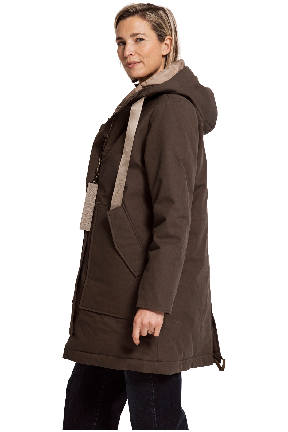 Zhrill Isoke Damen Parka mit Kapuze