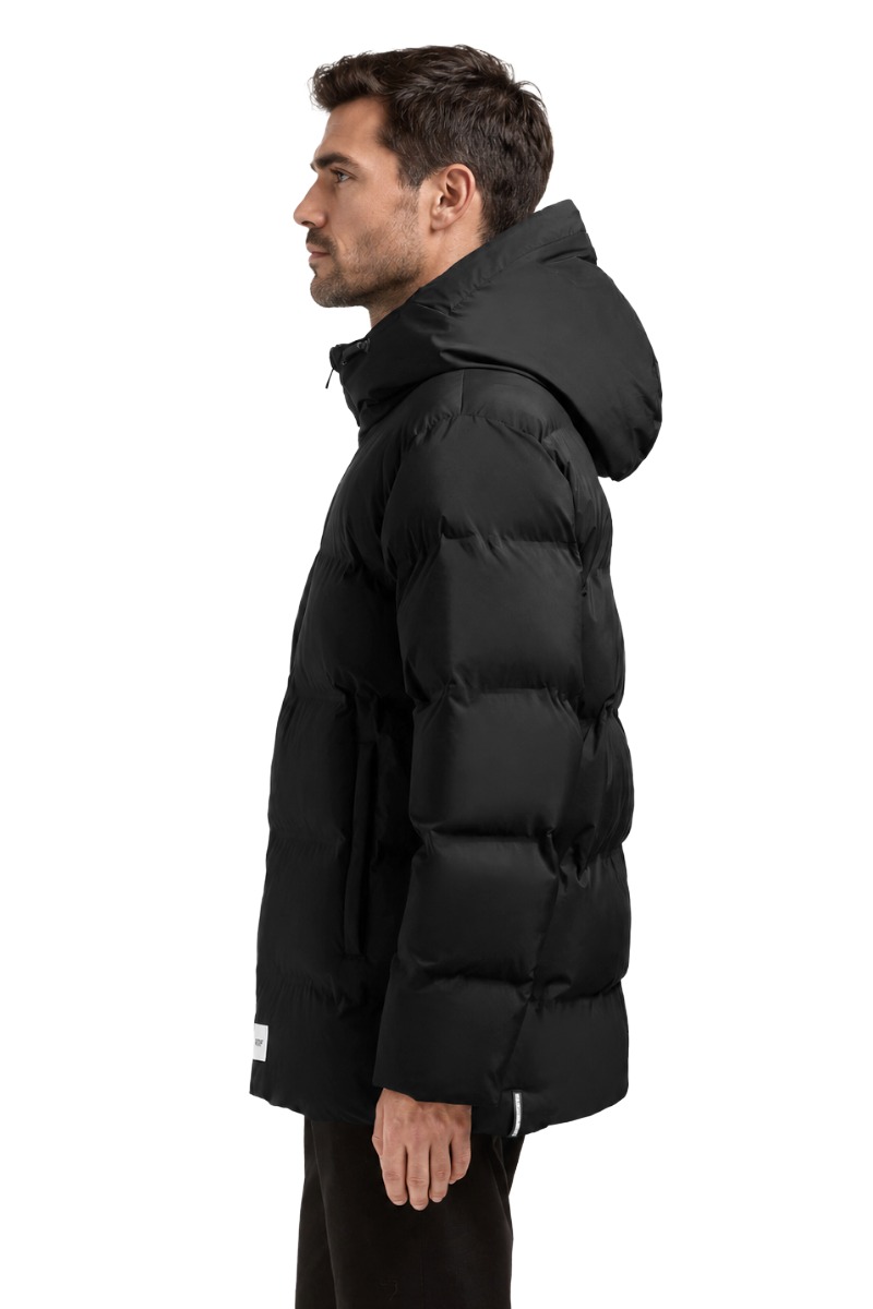 Khujo SILAS Herren Puffer-Steppjacke mit Kapuze und Brusttasche