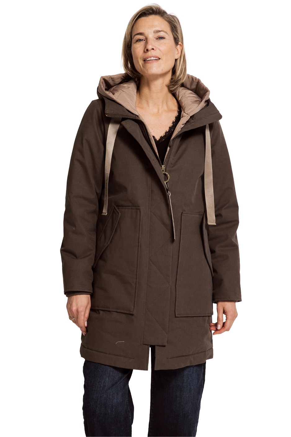 Zhrill Isoke Damen Parka mit Kapuze