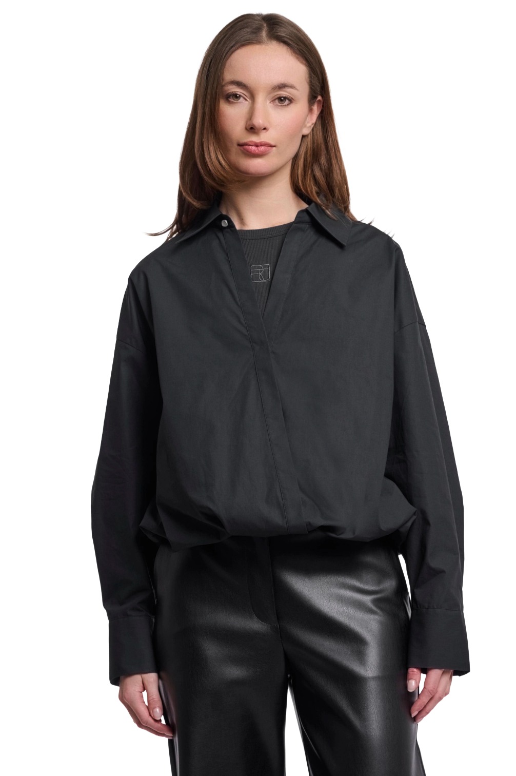 Rino & Pelle Nio Damen Bluse im Blouson-Schnitt