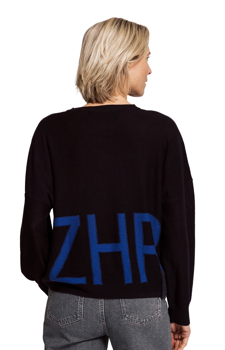 Zhrill Sasa Feinstrickpullover mit ZHRILL-Schriftzug