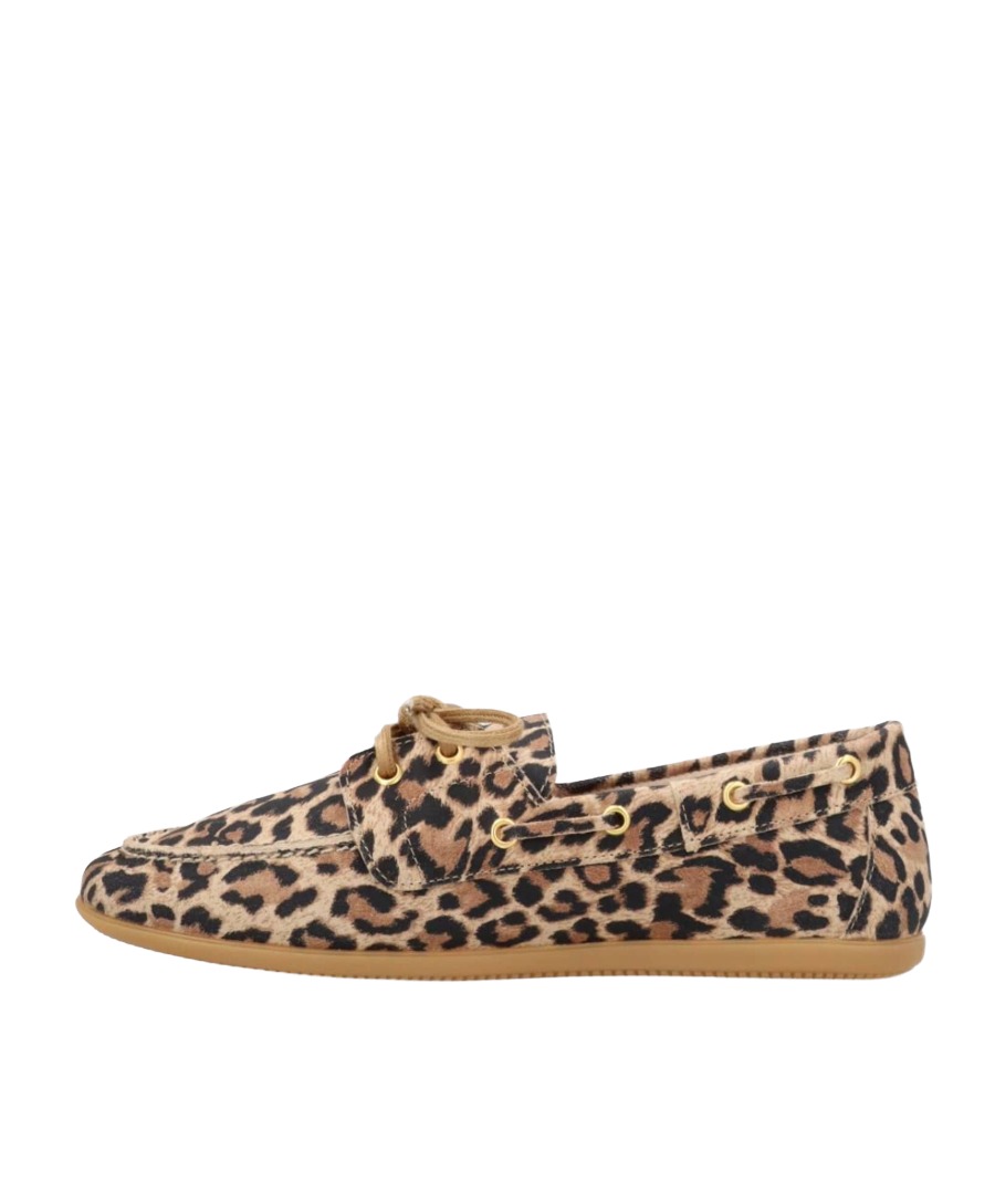 Shoedesign Copenhagen Core 5 Damen Loafer aus Veloursleder im Boat-Shoe-Stil