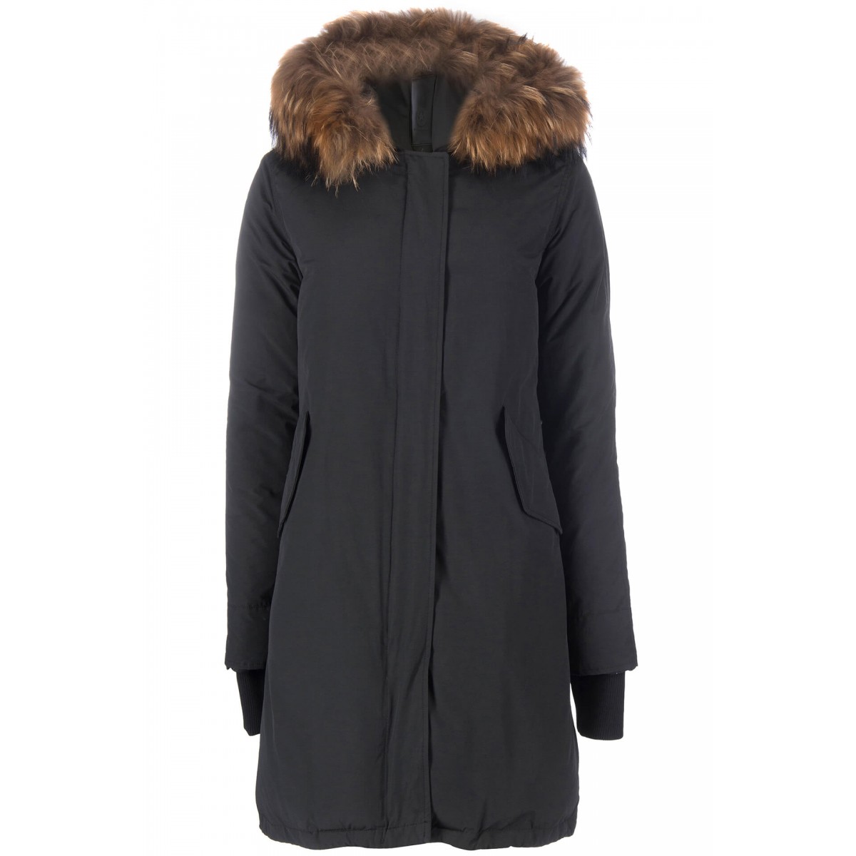 Airforce Fishtail Poly Damen Parka grau metalic