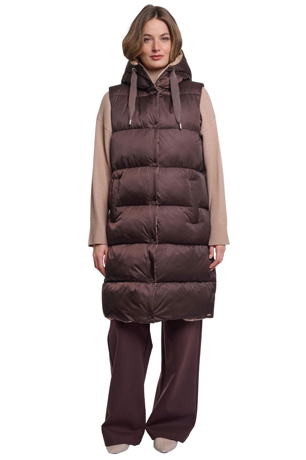 Rino & Pelle Logan lange Puffer-Steppweste