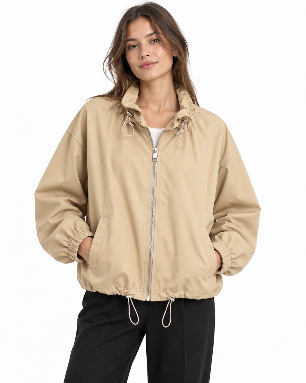 Blousonjacke mit Stehkragen