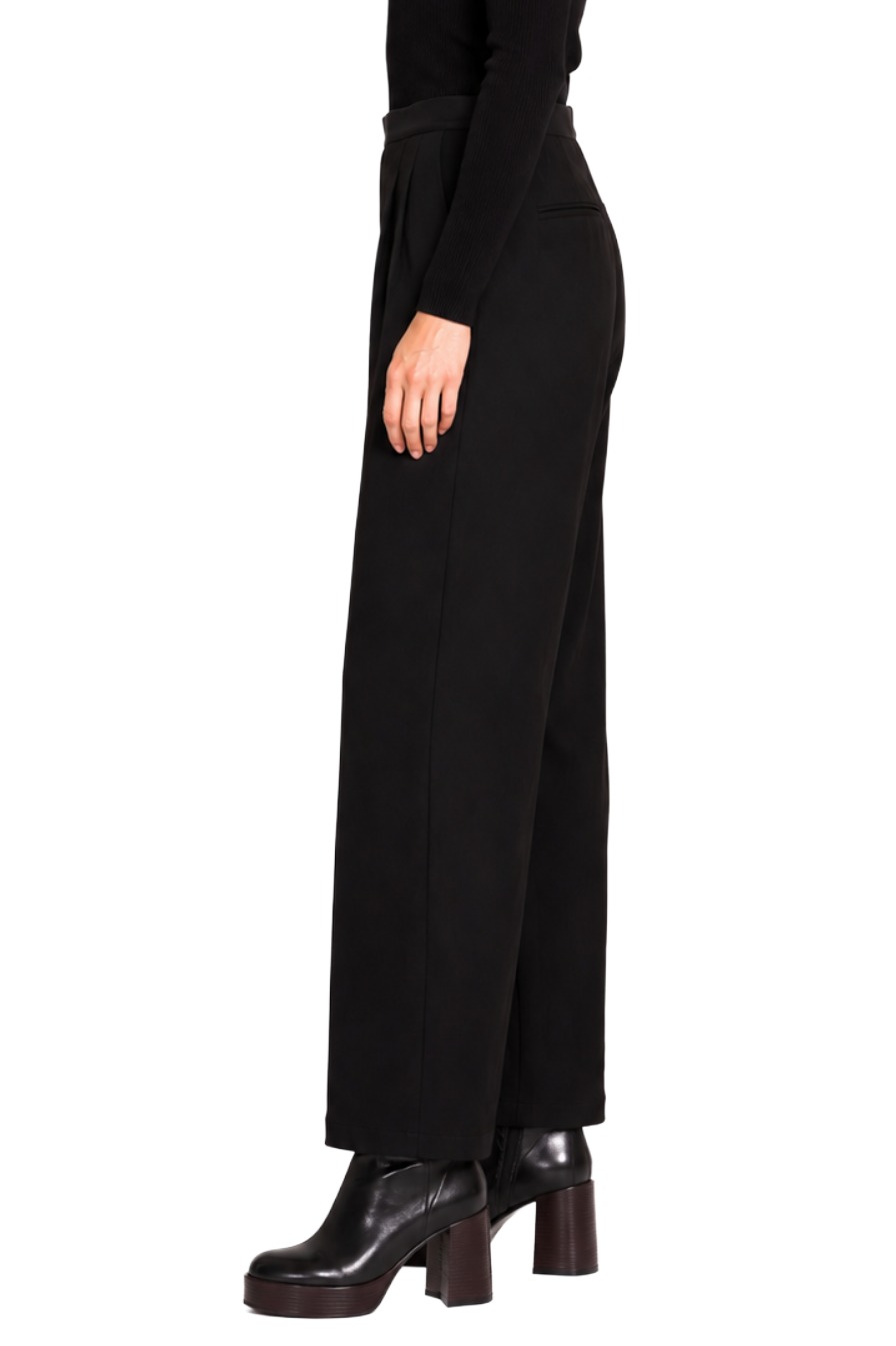 Zhrill Kelli Damen Hose mit weitem Bein & Bundfalten