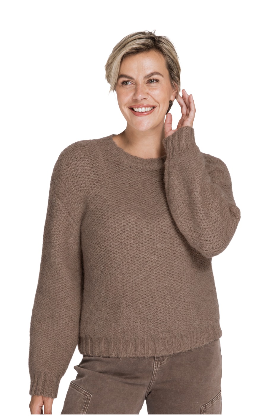 Zhrill Ussa Strickpullover - weicher Strukturstrick mit lässiger Passform