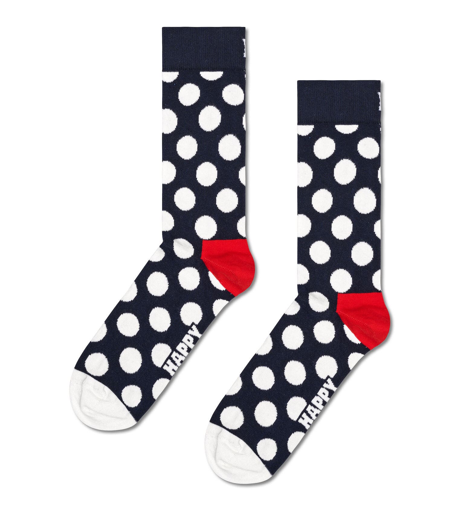 Happy Socks Big Dots white Socken  