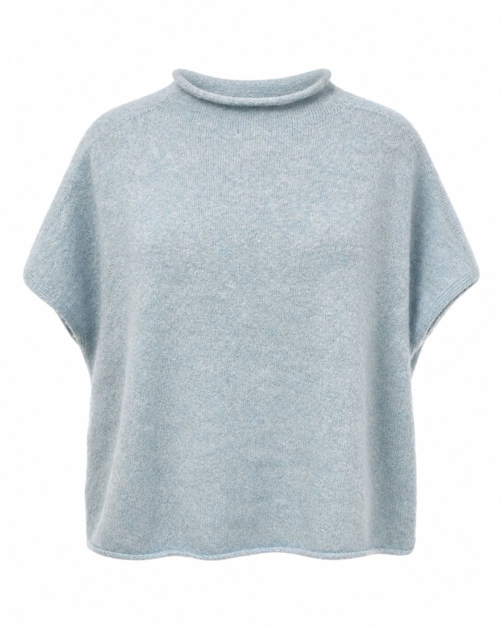 Pullover mit Rollstehkragen und ohne Arm
