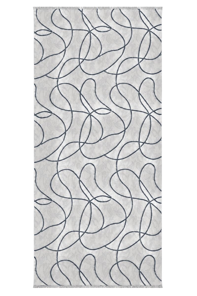 Leichter Schal mit Ornament-Print
