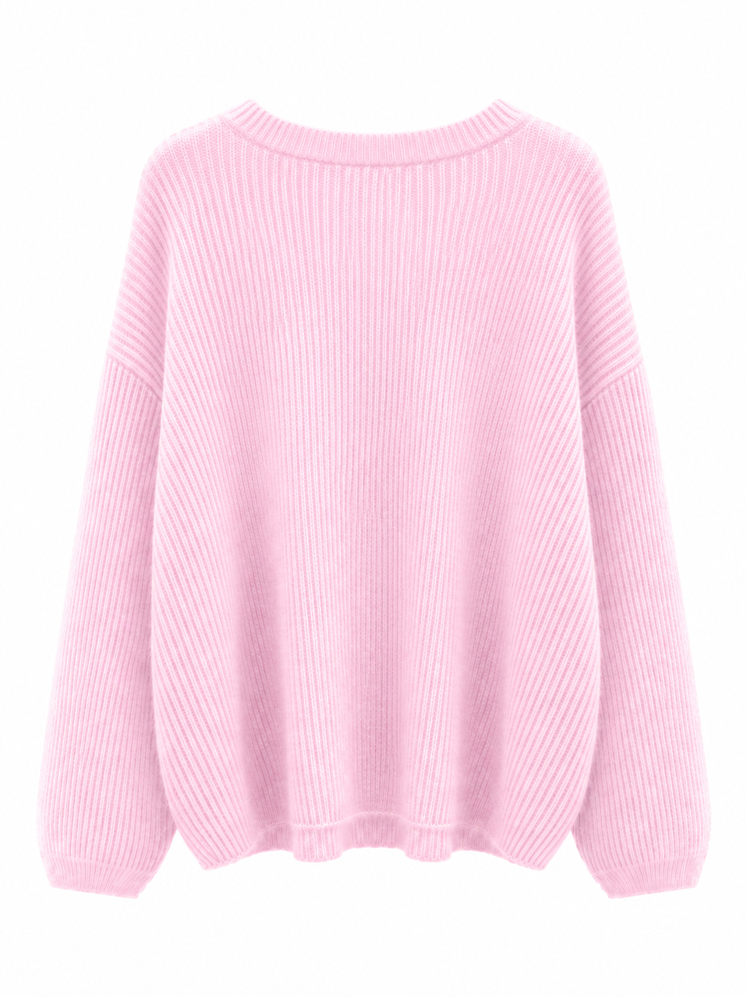 Kuscheliger Oversize-Strickpullover mit Rippstruktur