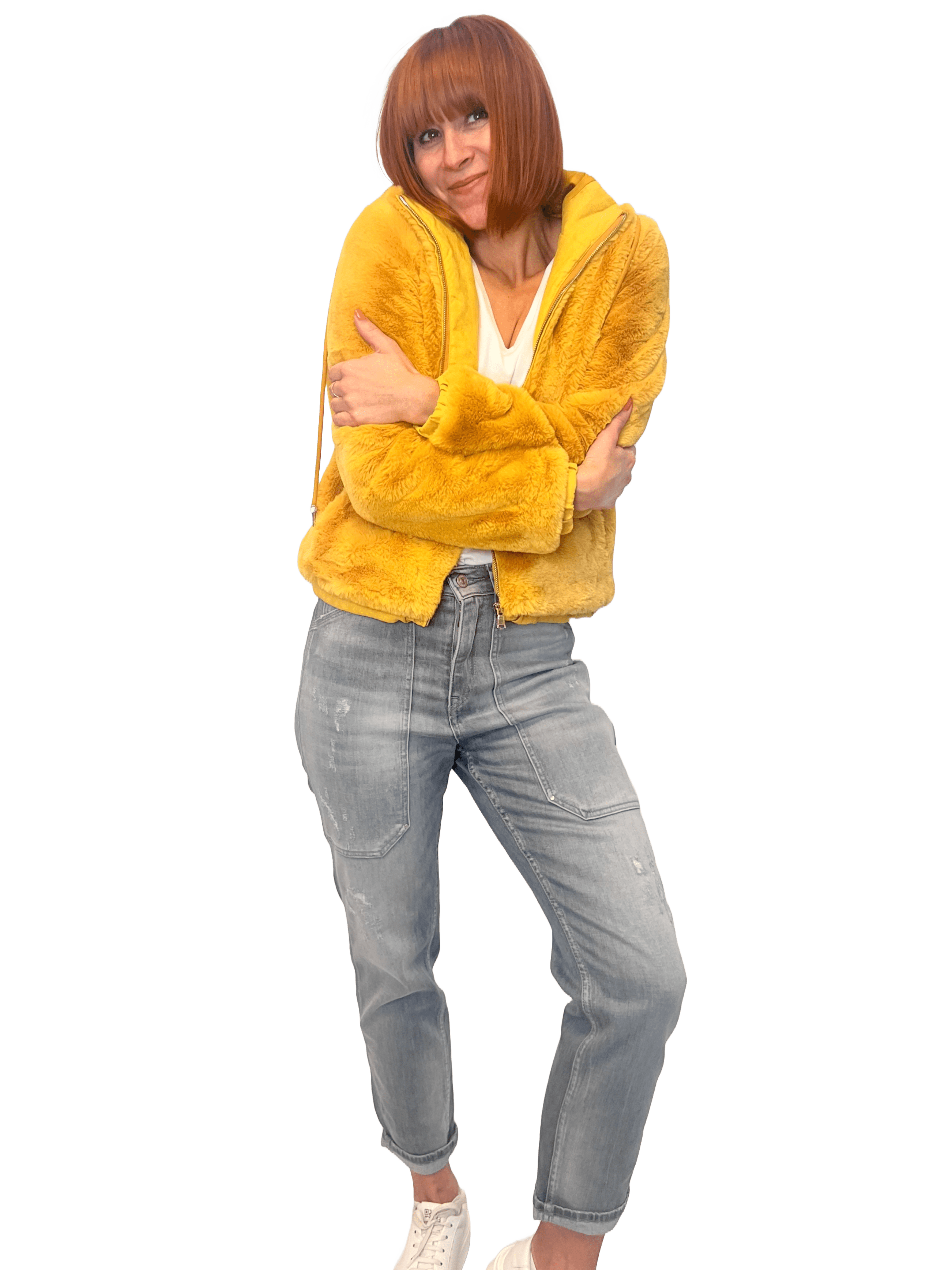 Rino & Pelle Olicia Damen Plüsch Kurzjacke