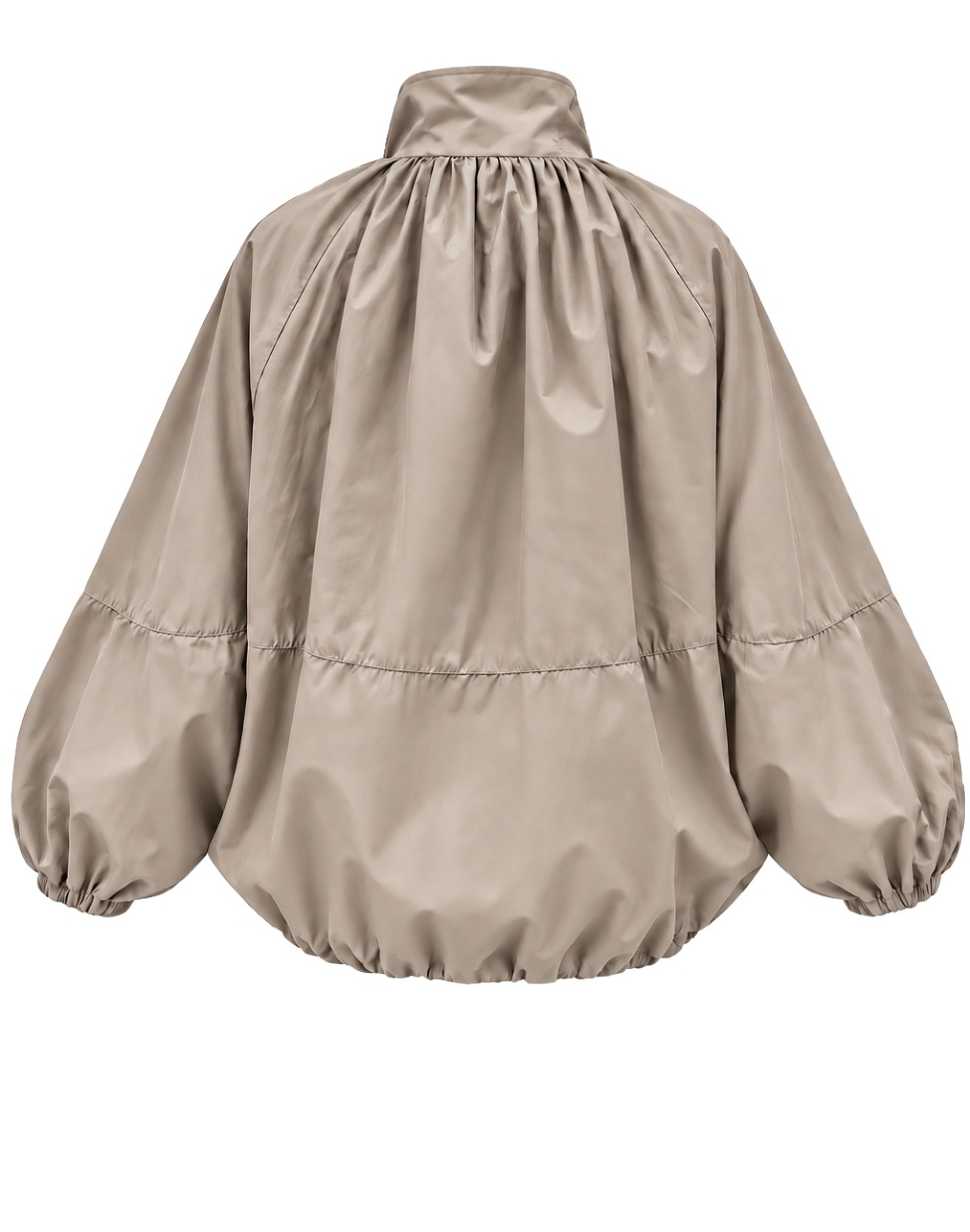 Ballon -Blousonjacke mit Stehkragen & Volumenärmeln