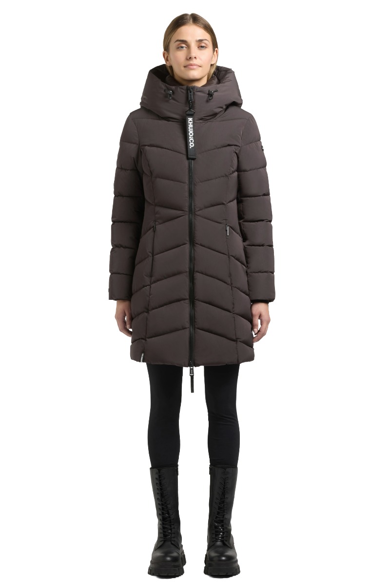 Khujo Kiera Damen Steppjacke mit Kapuze