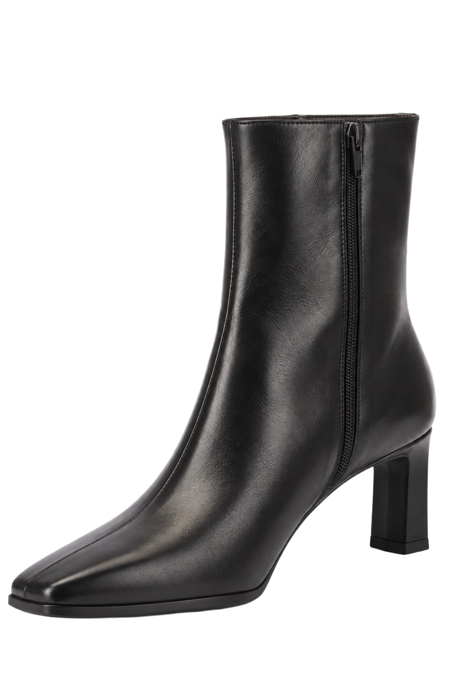 Wonders  M-6301 Oregon Leder-Stiefelette mit Absatz – Schwarz