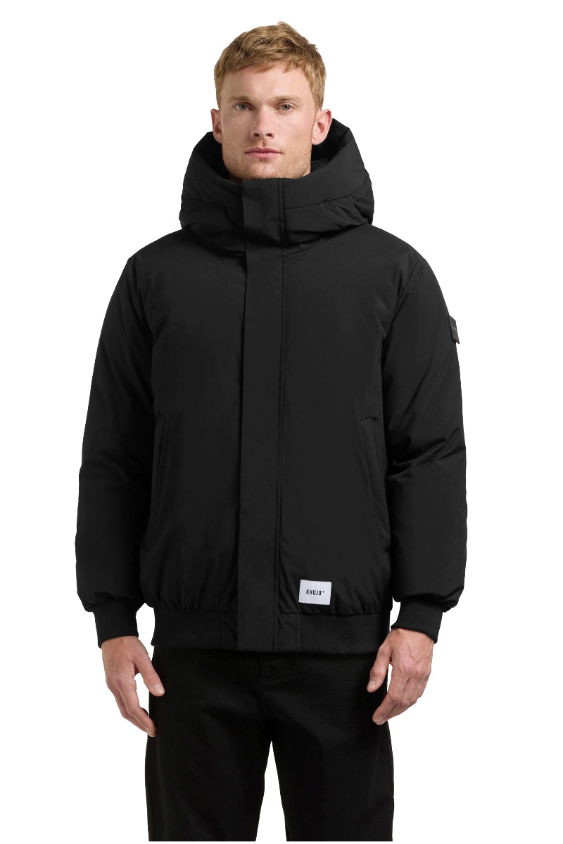 Khujo BENSON Herren Winterjacke im Blouson-Stil mit Kapuze