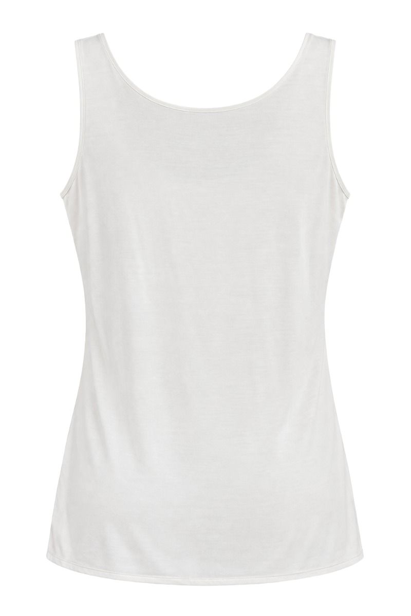 Damen Viskose Basic Top mit Rundhalsausschnitt