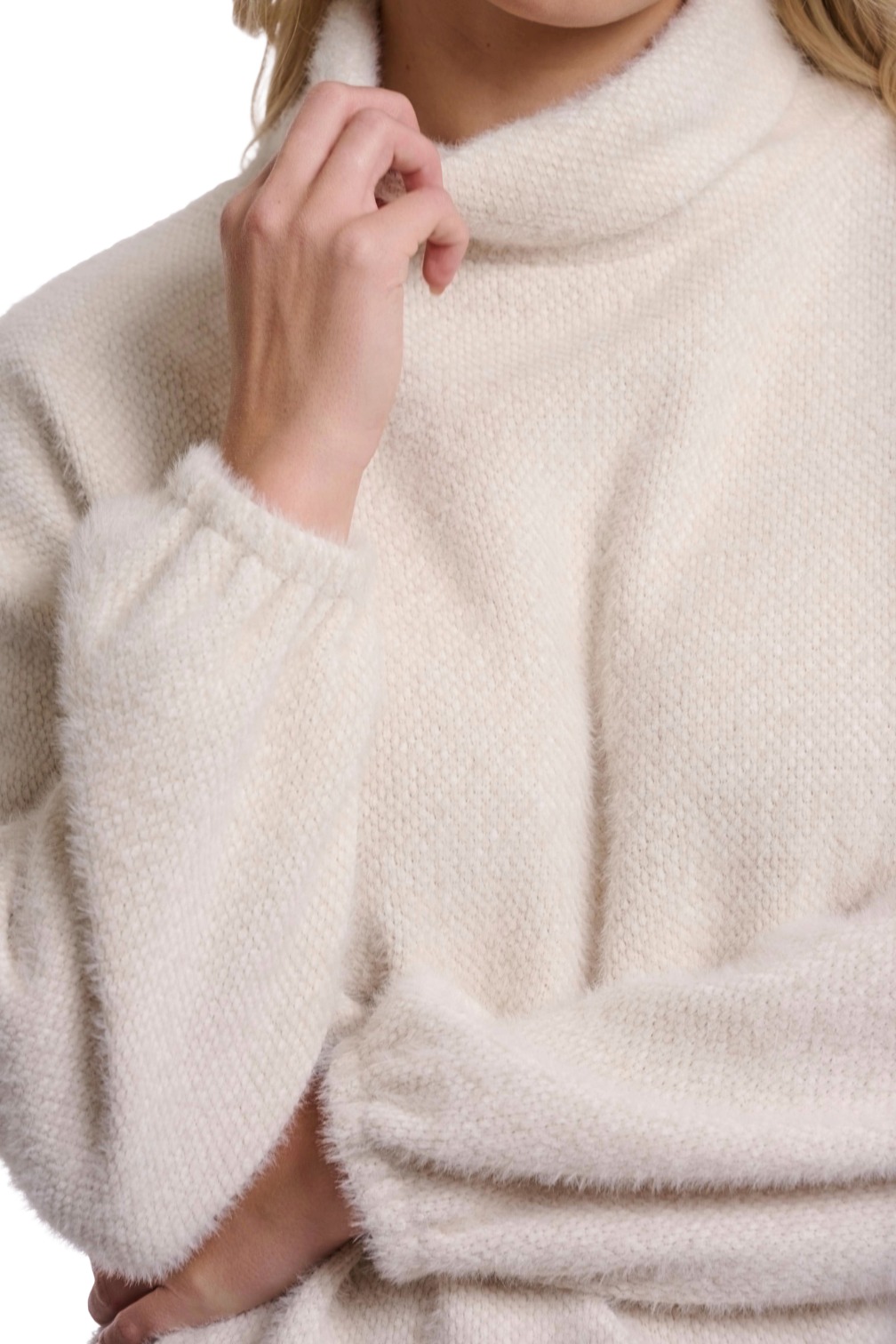 Rino & Pelle Bellar Damen Rollkragenpullover mit Tunnelzug