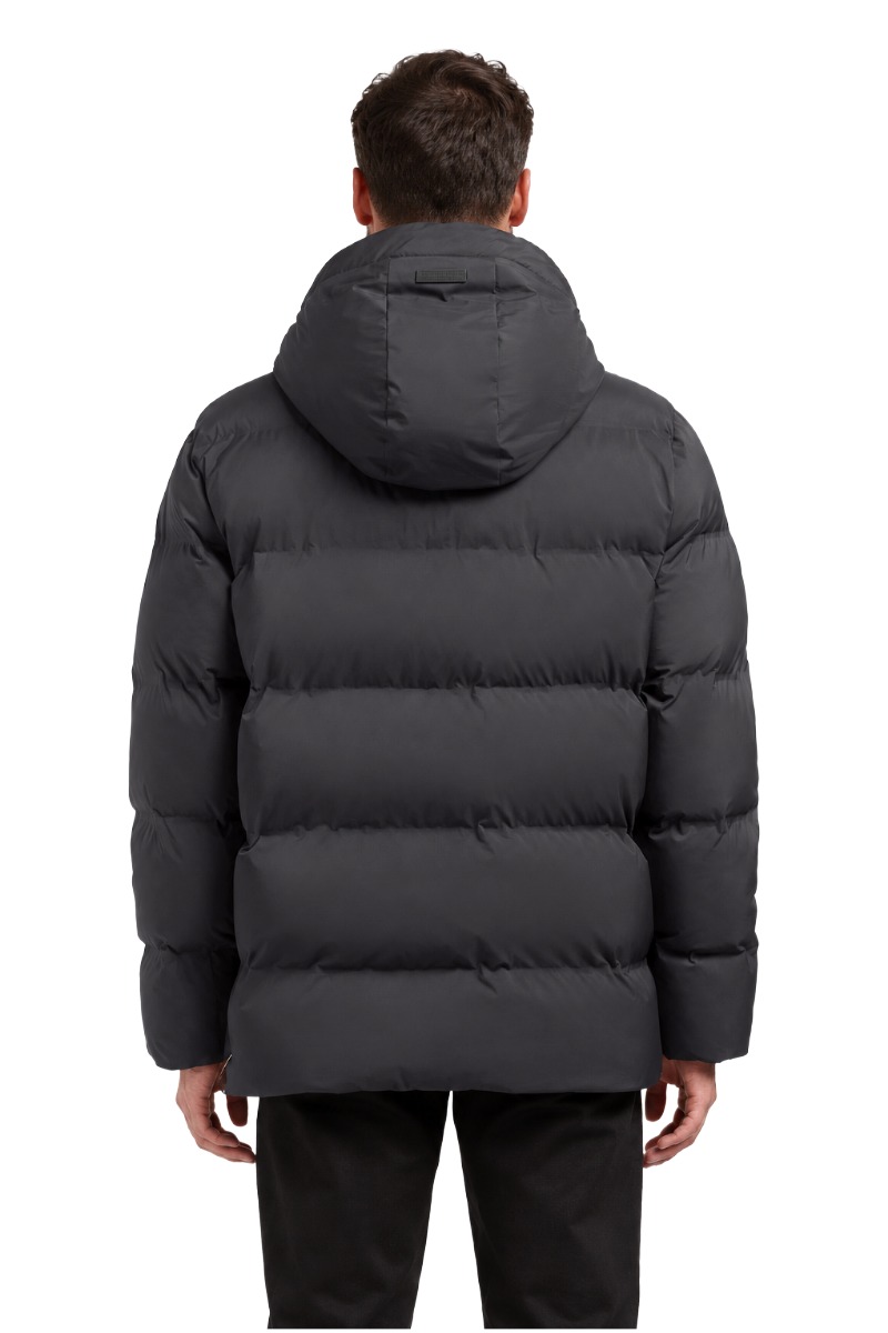 Khujo SILAS Herren Puffer-Steppjacke mit Kapuze und Brusttasche