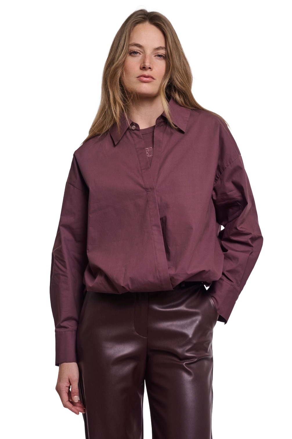 Rino & Pelle Nio Damen Bluse im Blouson-Schnitt