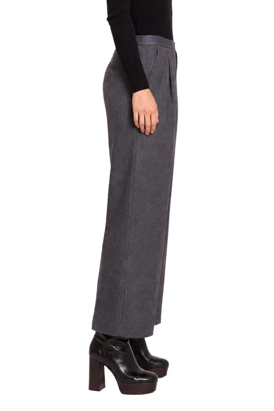 Zhrill Kelli Damen Hose mit weitem Bein & Bundfalten