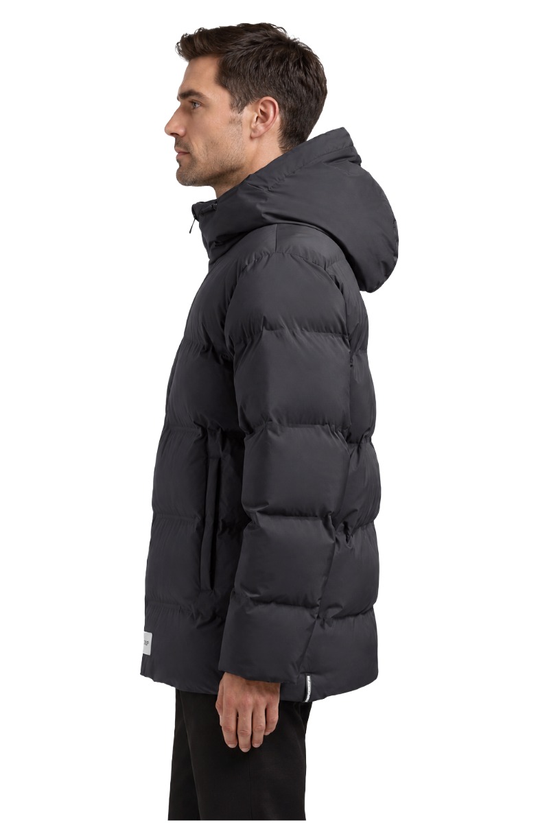 Khujo SILAS Herren Puffer-Steppjacke mit Kapuze und Brusttasche