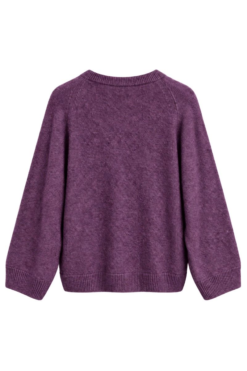 Damenpullover aus Alpaka-Wollmix mit Rundhals