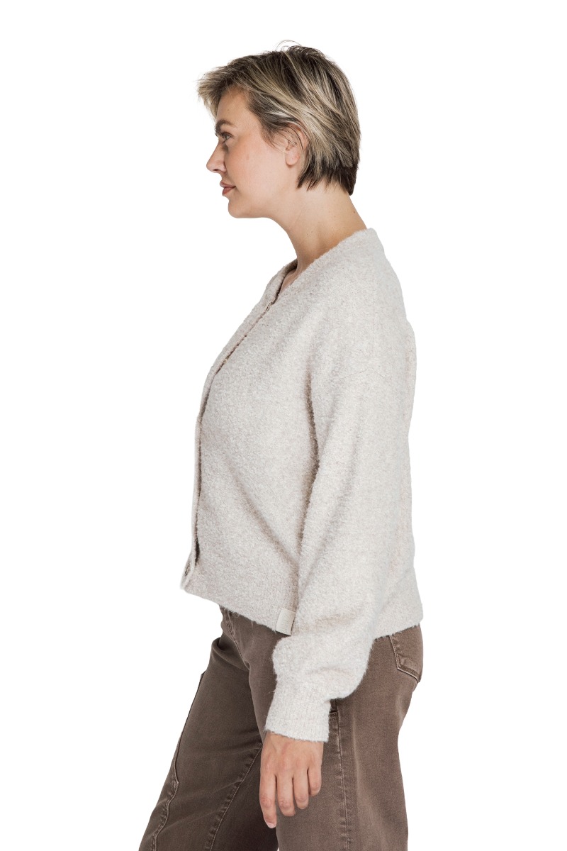 ZHRILL Strickjacke Ted – weicher Bouclé Cardigan