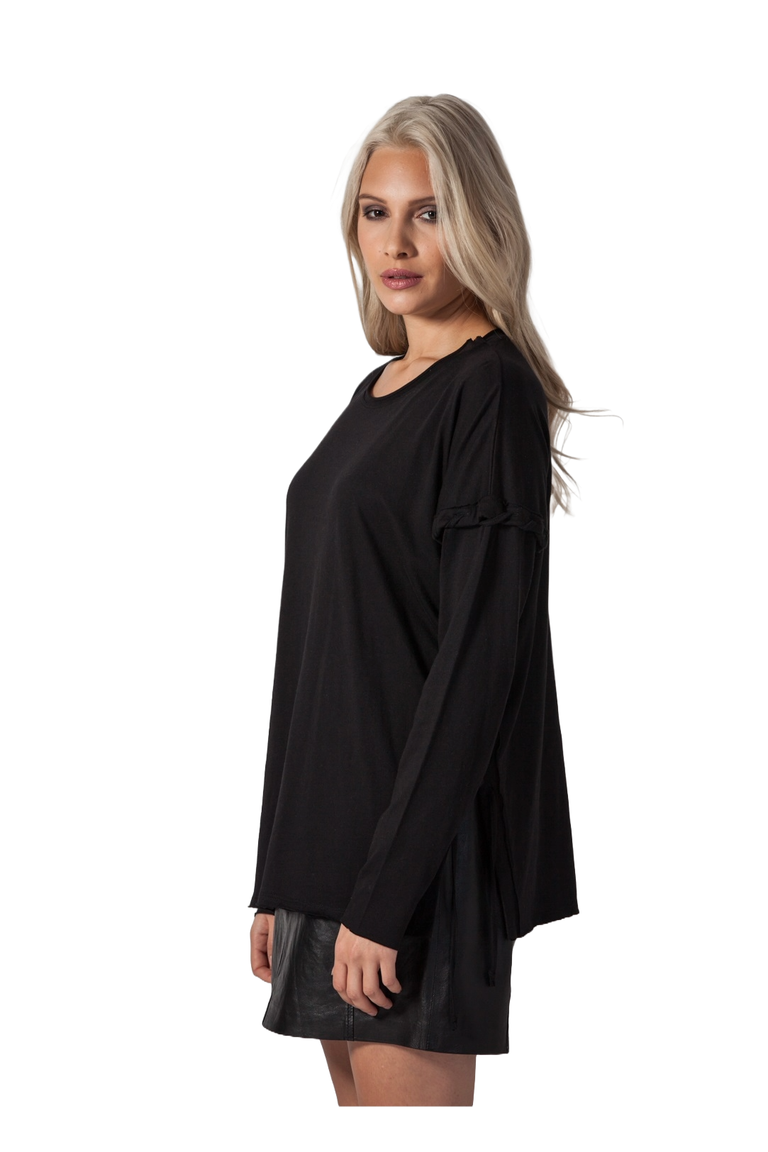 Cotton Candy 1183 T1-04  Damen Shirt mit Kordelzügen