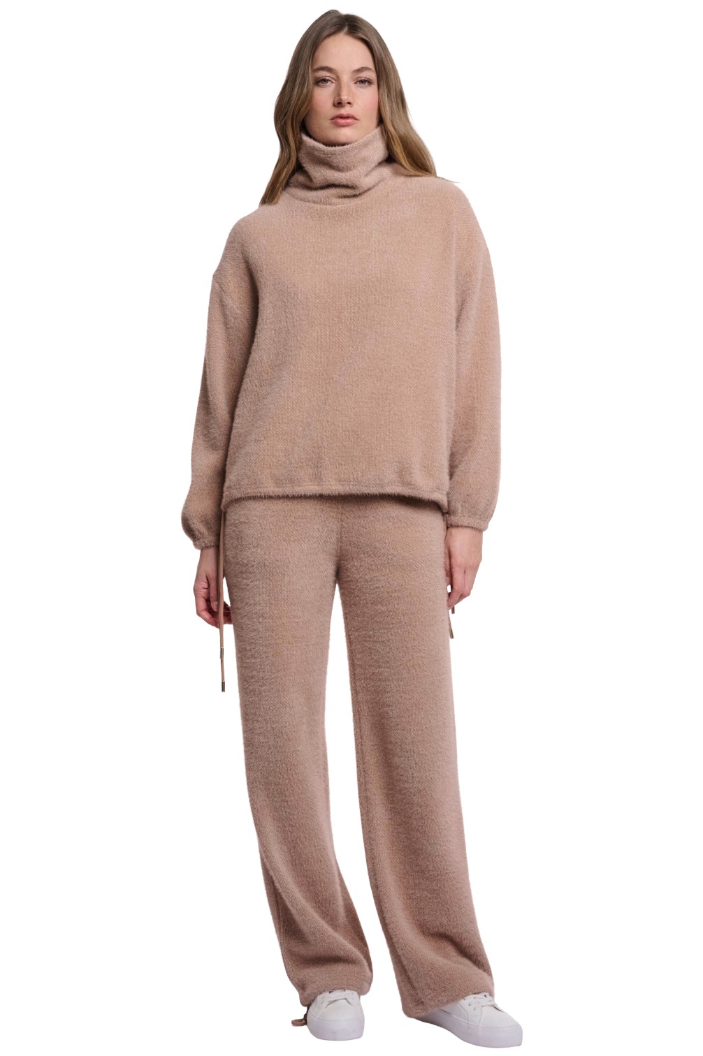Rino & Pelle Bellar Damen Rollkragenpullover mit Tunnelzug