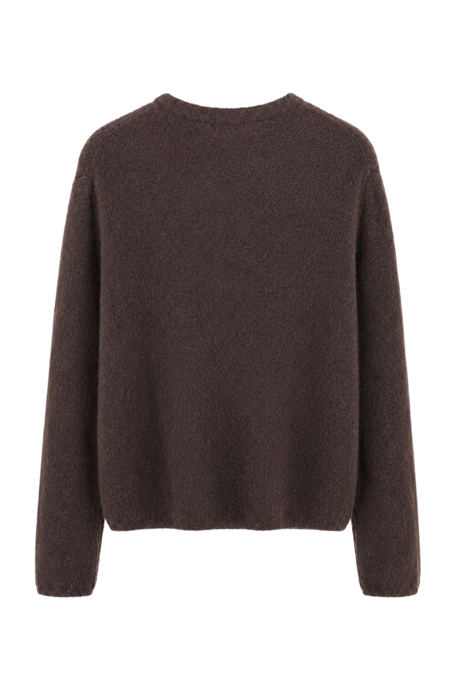 Feine Strickjacke mit Rundhals & Knopfleiste