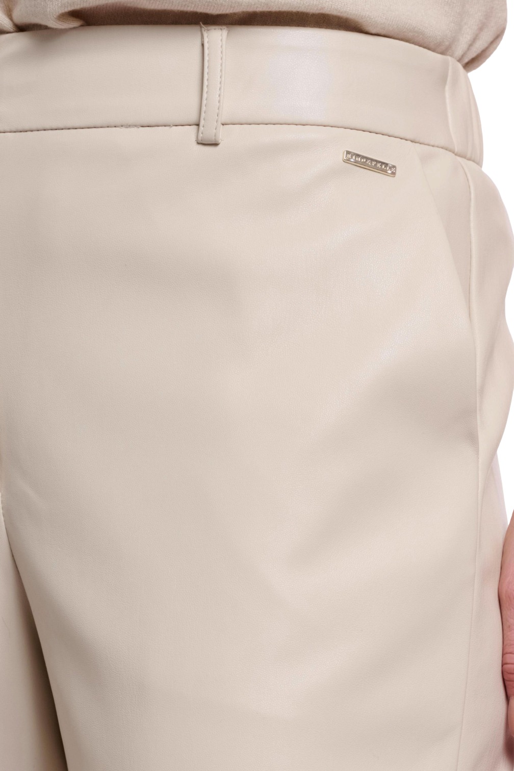 Rino & Pelle Georgina Short Damen Kunstlederhose Wide Leg
