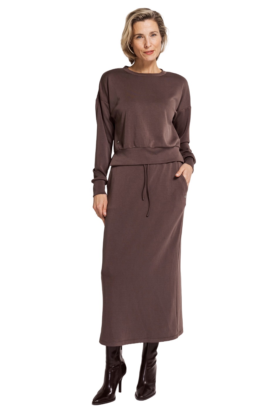 Zhrill Lilivati Damen Sweatshirt mit breitem Bund