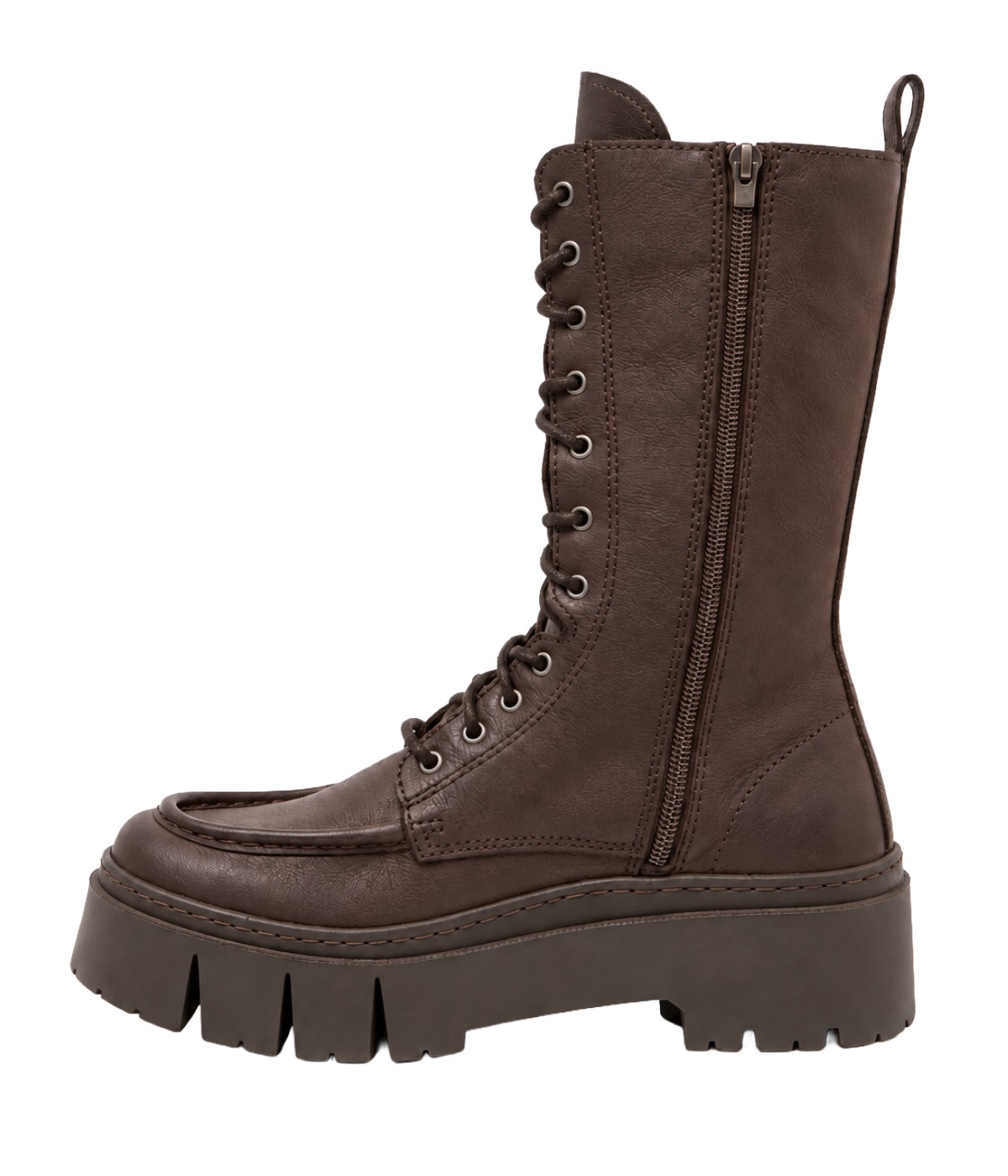 The Art Company Roma Leeds Damen Schnürstiefel im Chunky Combat Boots mit markanter Plateausohle